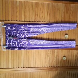 Legging Army NWT Sublimation Series Purple Pandemonium Leggings One Size 3-9